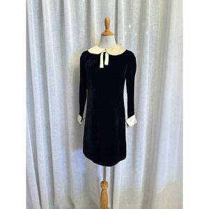 Wednesday Style Black Velvet Dress